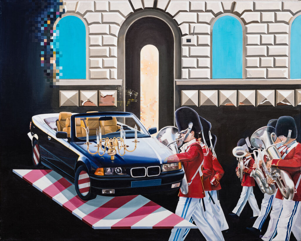 Virtual reality, 1997, Öl auf Leinwand, ca. 100x80 cm
